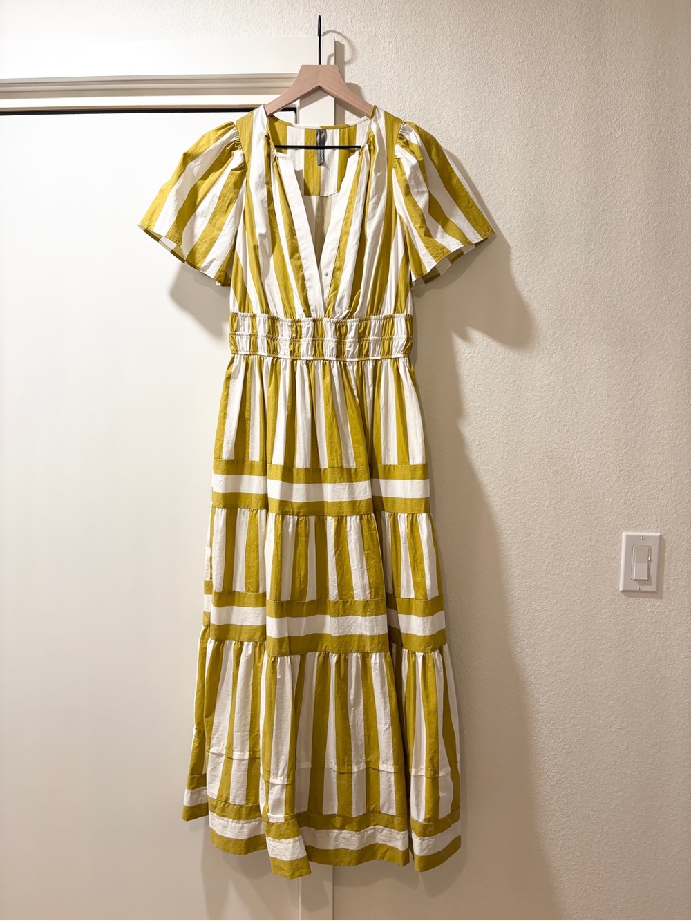 NWOT Anthropologie Somerset Maxi Dress (Ivory Stripe) - Picture 3 of 7